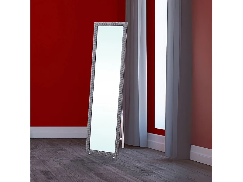 Espejo de pie Cardiff negro 146,5x38,5x30,5 cm