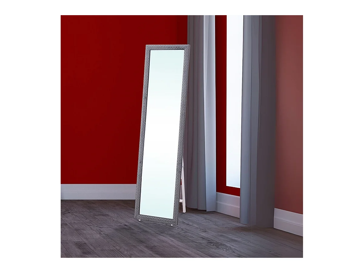 Espejo de pie Cardiff negro 146,5x38,5x30,5 cm