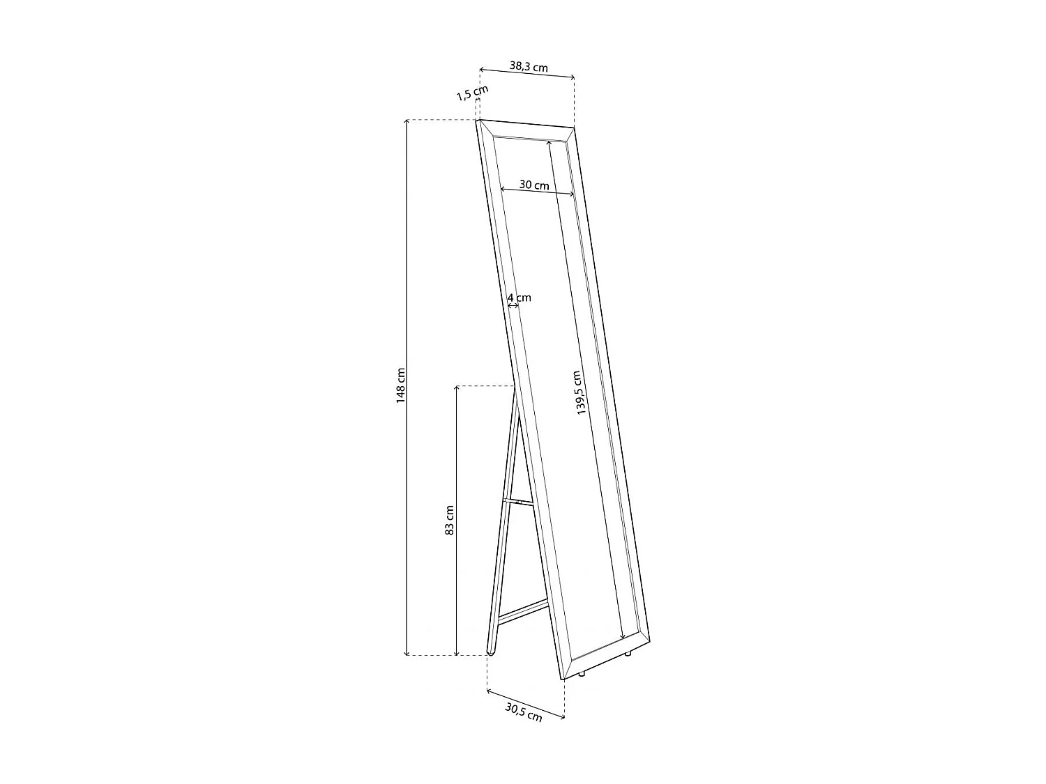 Espelho de Cardiff Negro