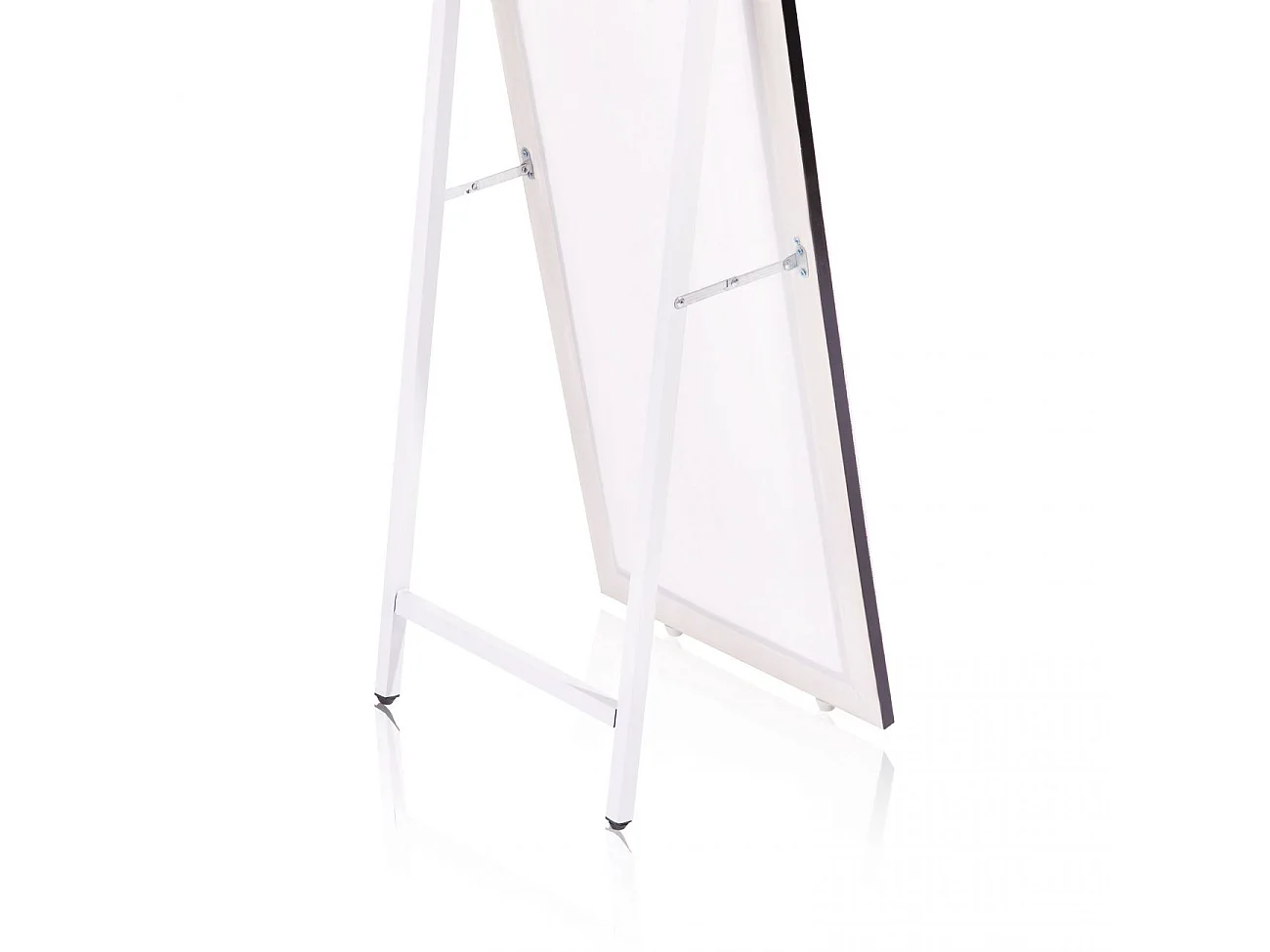 Espejo con soporte trasero en negro 146,5x38,5 cm Cardiff Negro