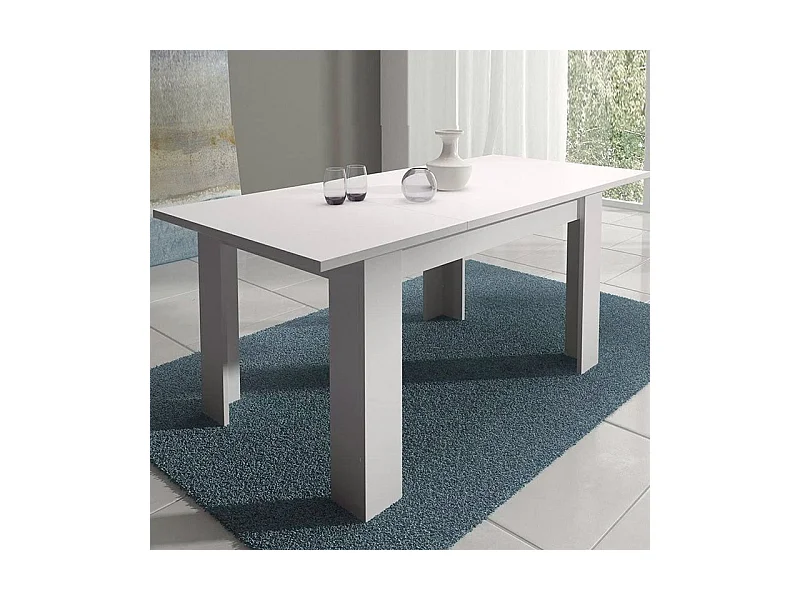 Mesa de comedor extensible Corfu Blanco