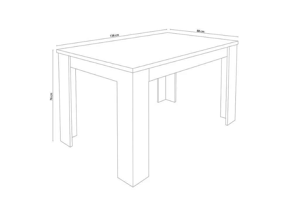 Mesa de comedor extensible Corfu Blanco