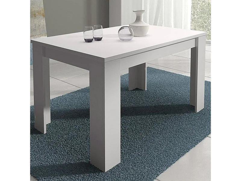 Mesa de comedor extensible Corfu Blanco