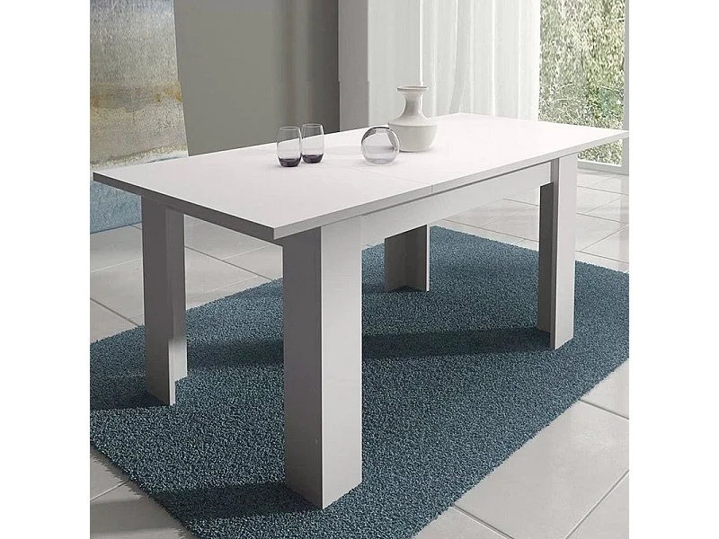 Mesa de comedor extensible Corfu Blanco