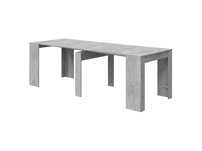 Consola de comedor extensible Funzionale 5 posiciones cemento