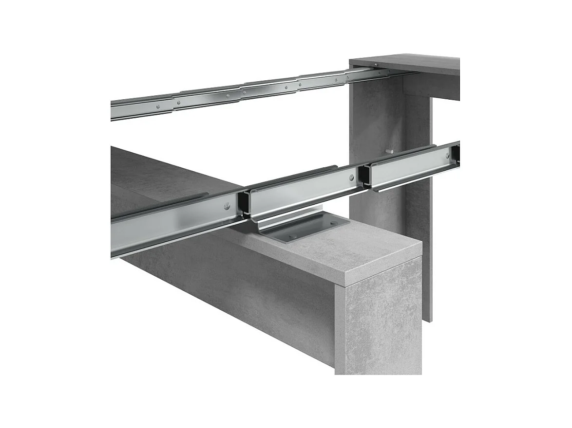 Consola de comedor extensible Funzionale 5 posiciones cemento
