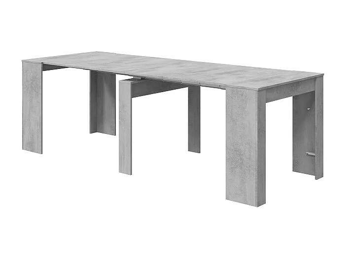 Mesa de consola extensível Kendra Cemento