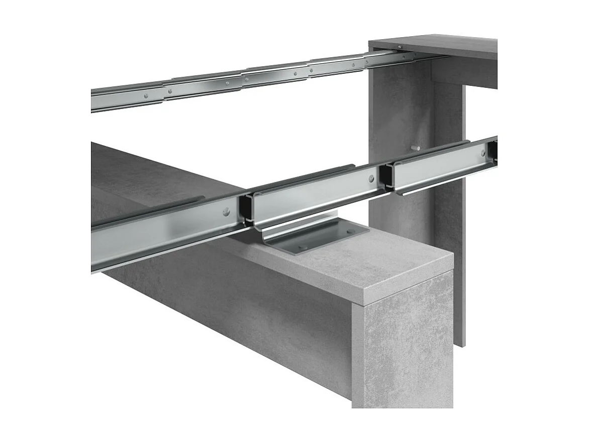 Mesa de consola extensível Kendra Cemento