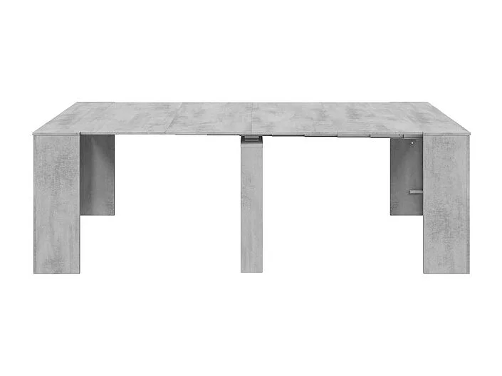 Mesa de consola extensível Kendra Cimento