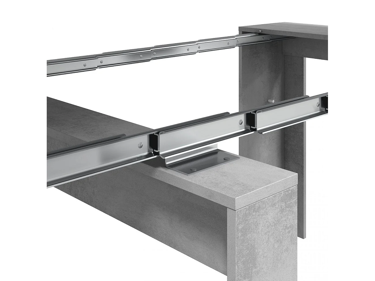 Table à manger LENA extensible L51-237cm - Béton