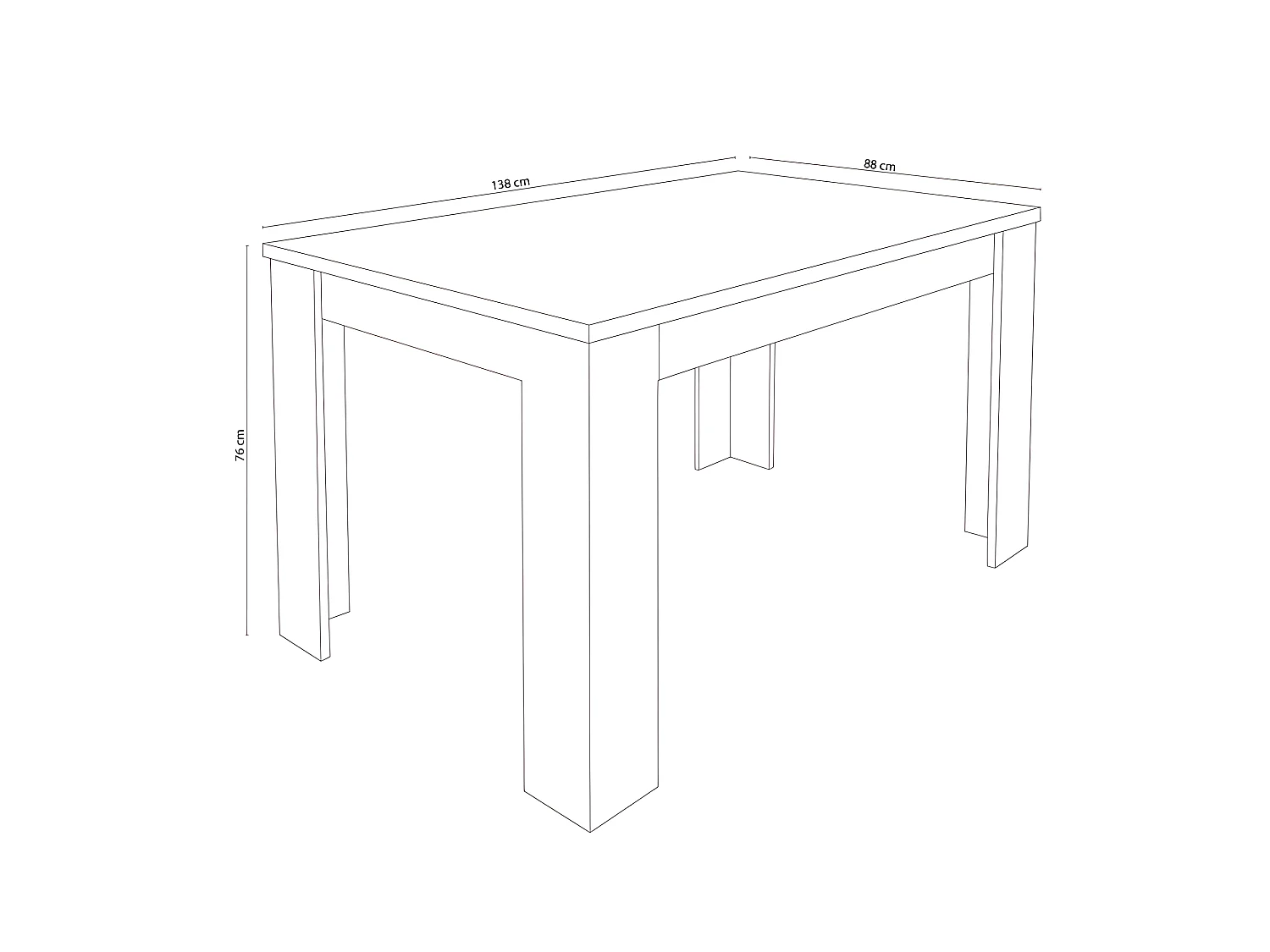 Mesa de comedor extensible Corfu Cambria