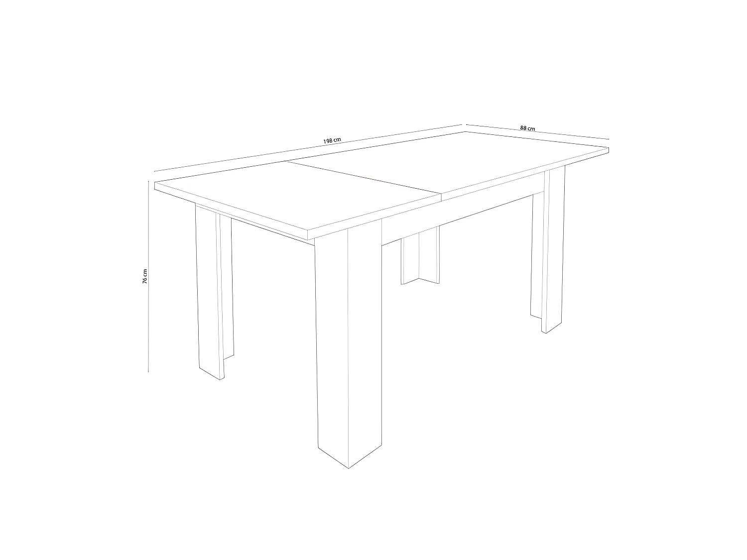 Mesa de comedor extensible Corfu Cambria