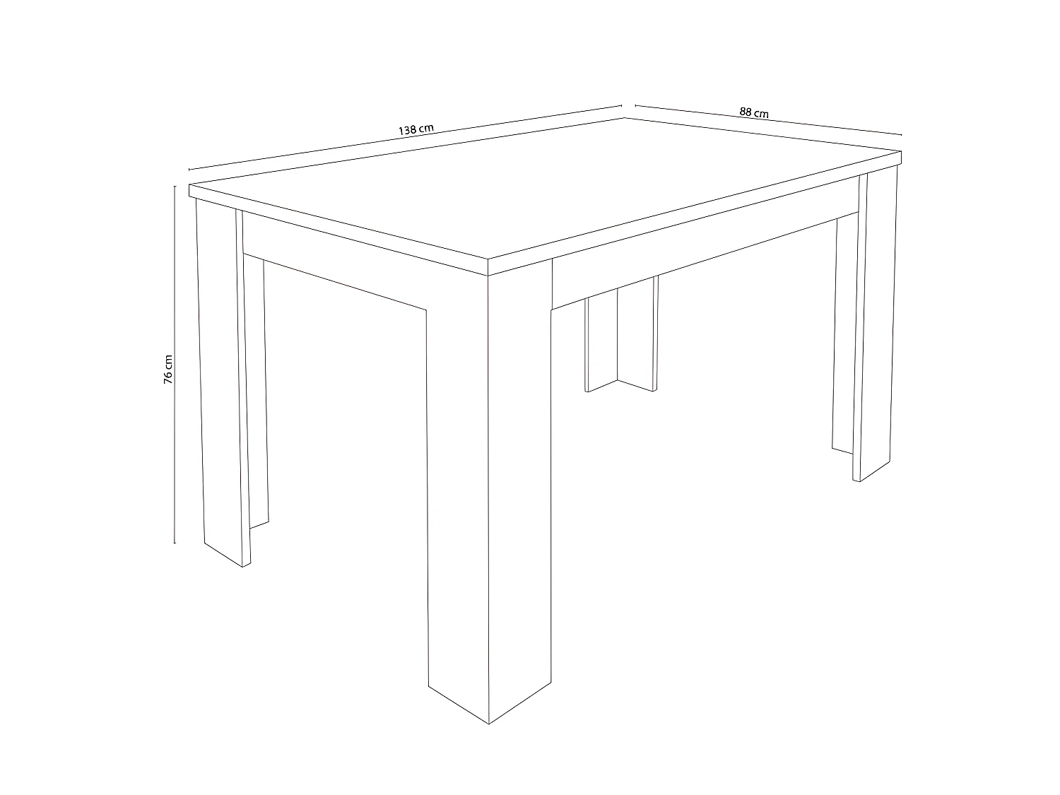 Mesa de comedor extensible Corfu Cambria
