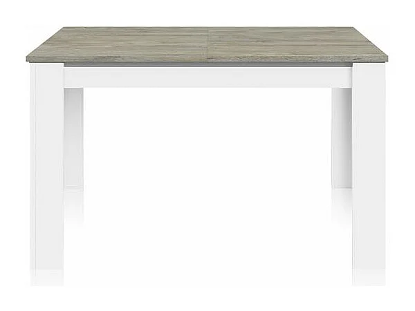 Mesa comedor extensible Paris en color roble alaska - blanco artik 78 cm(alto)140-190 cm(a