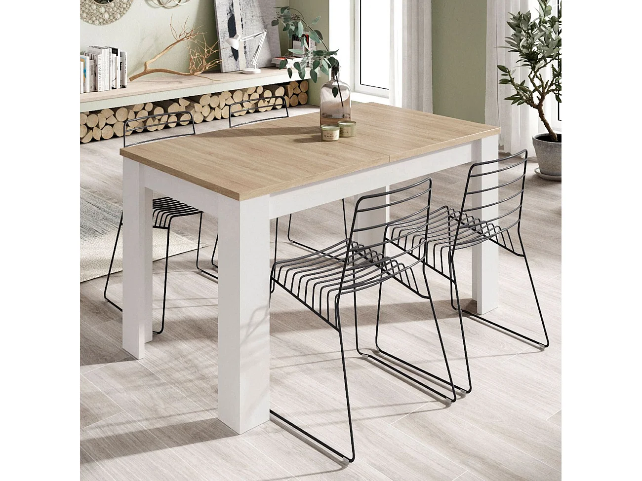 Mesa de jantar extensível Kendra 123