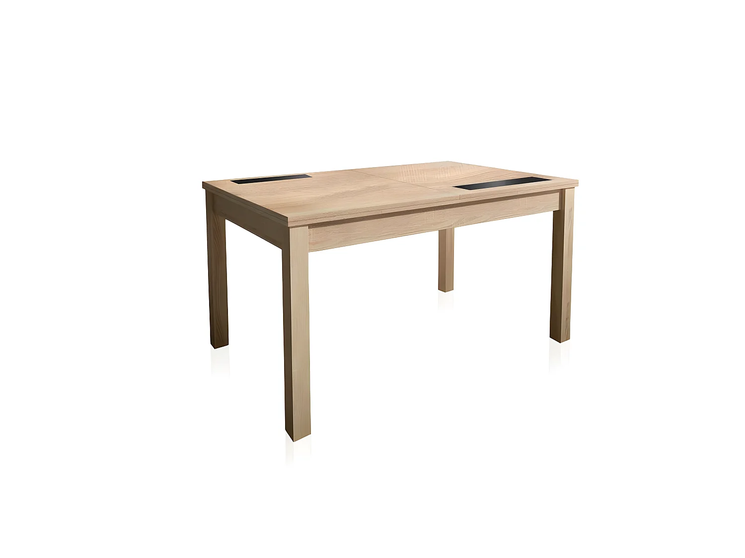 Mesa extensible 140cm C/Negro Lara Cambria