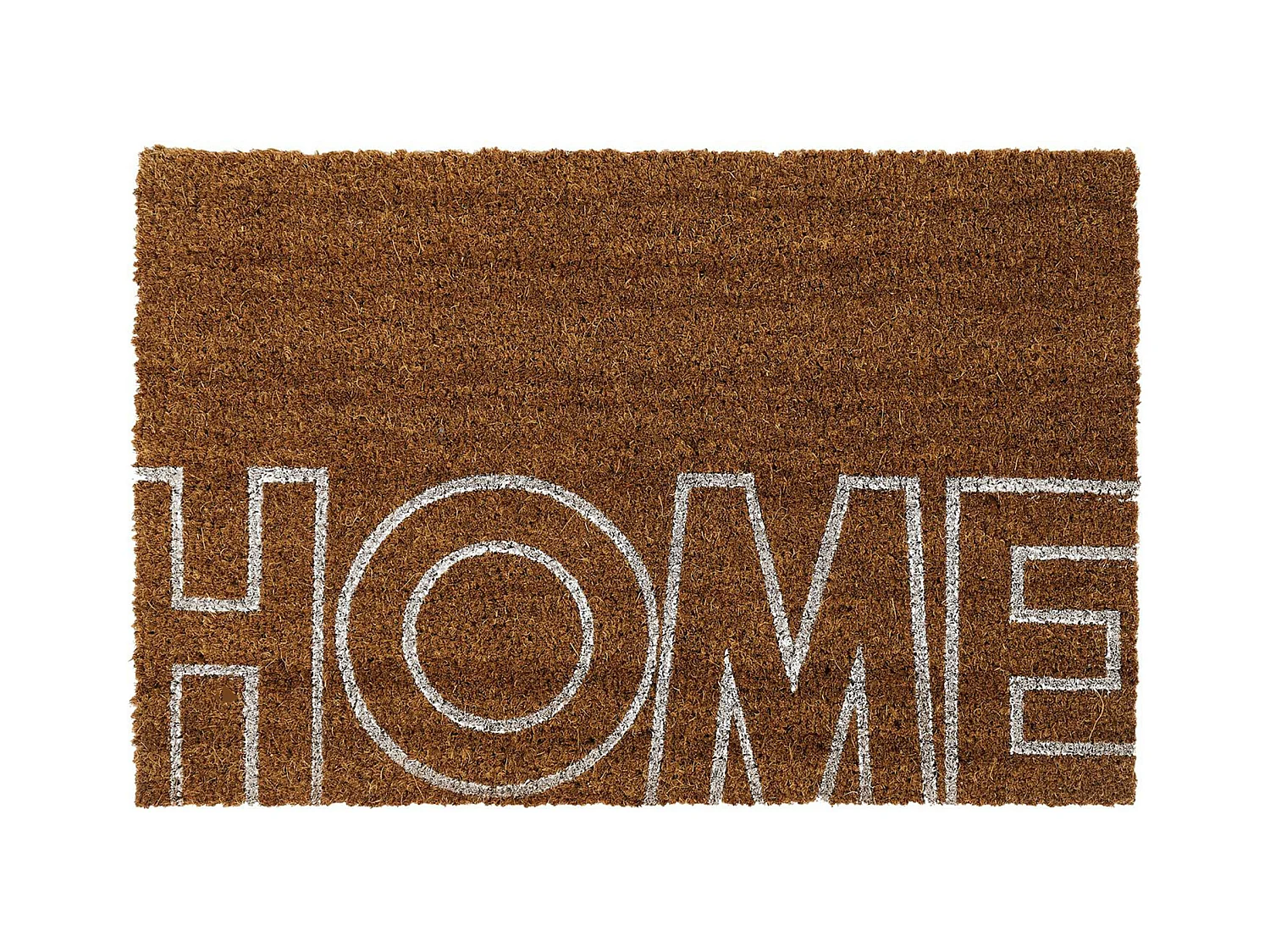 Paillasson 40x60 cm en fibre de coco et pvc écriture blanche