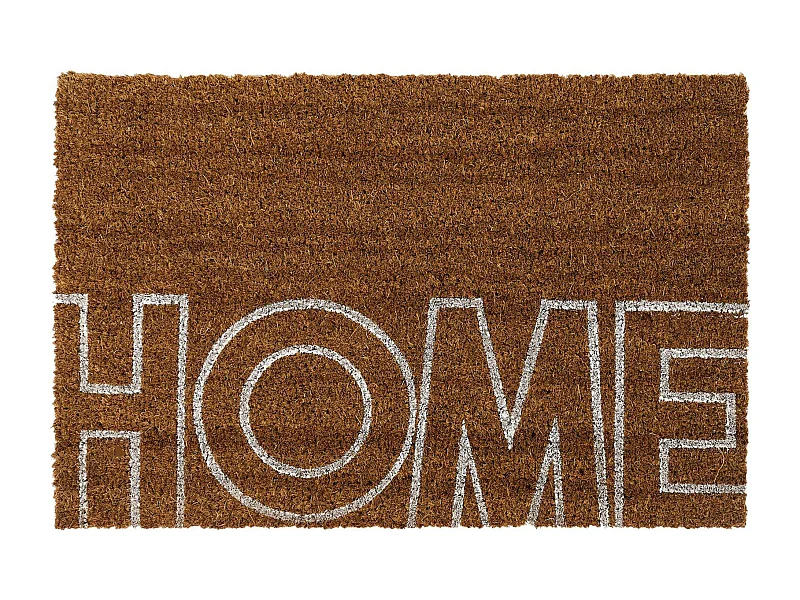 Paillasson 40x60 cm en fibre de coco et pvc écriture blanche