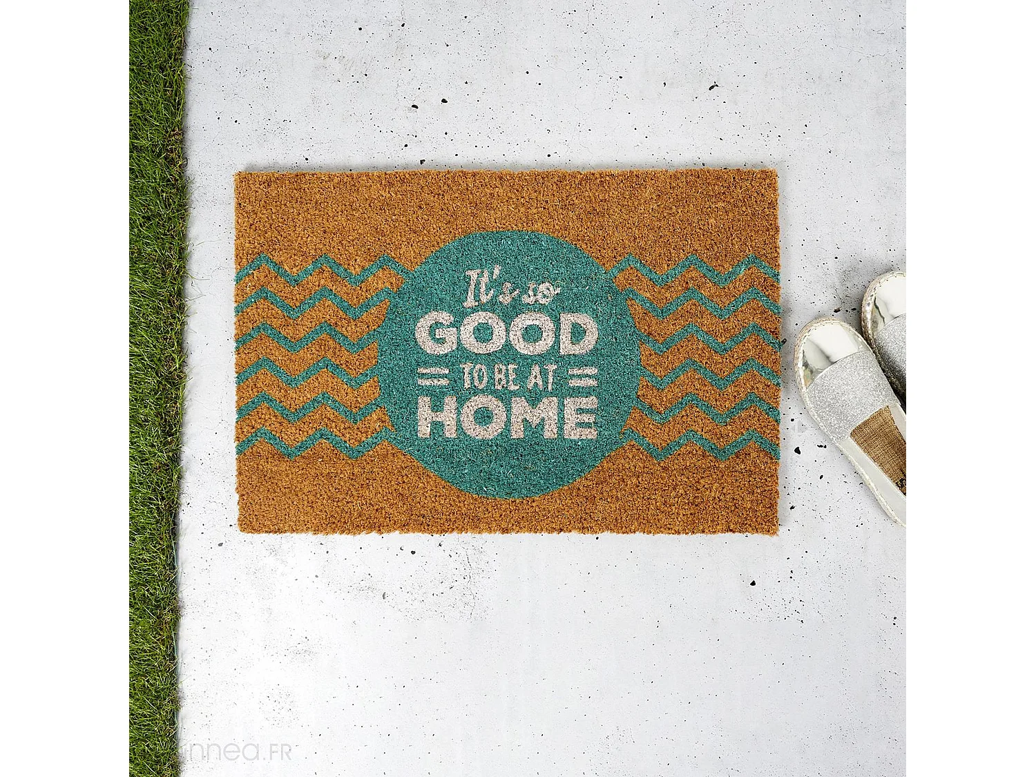 Paillasson 40x60 cm GOOD It's so Good to be at Home turquoise