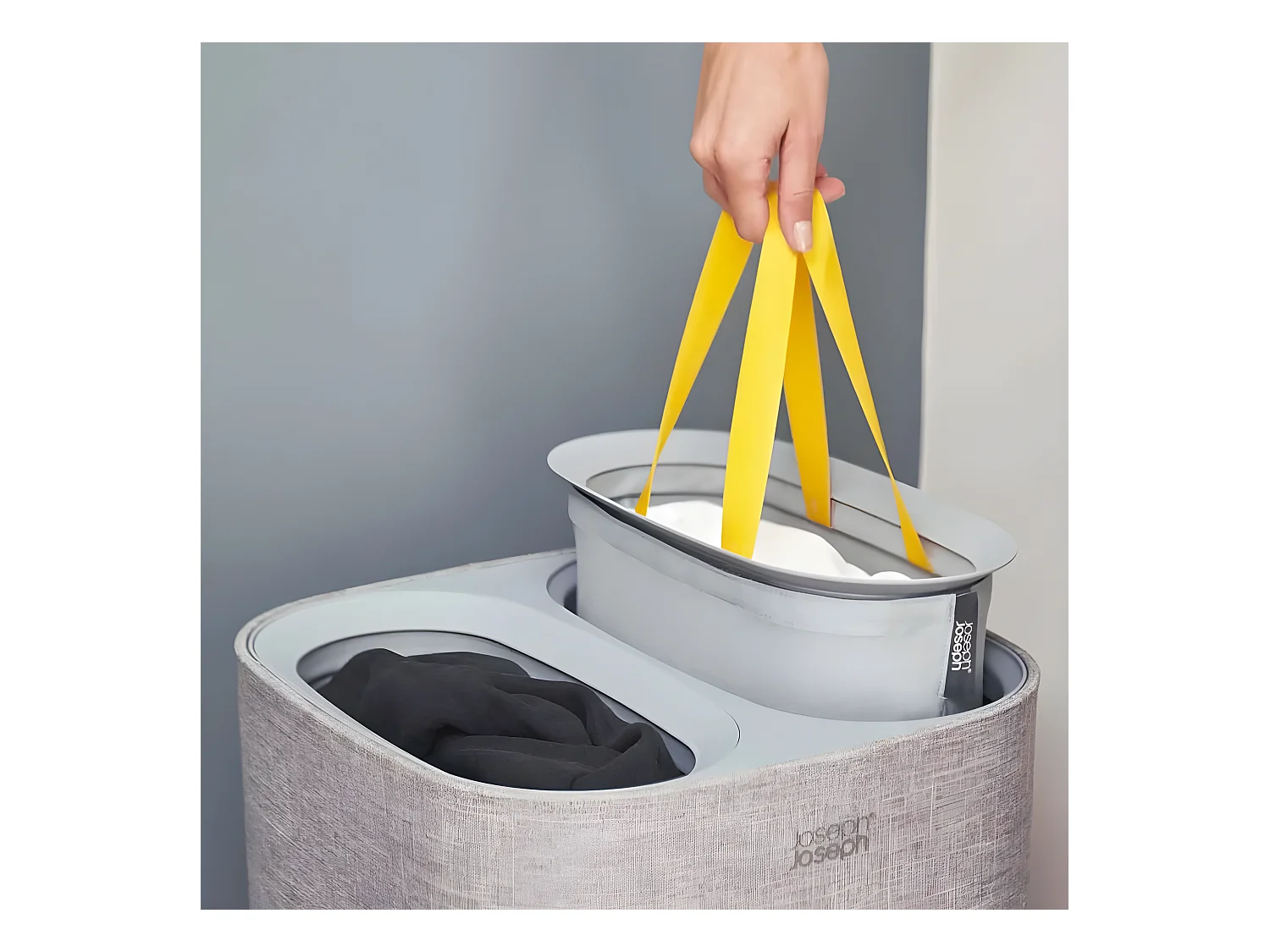 Cesto de Roupa Suja JOSEPH JOSEPH 50001 Cinzento Poliéster Algodão 60 L