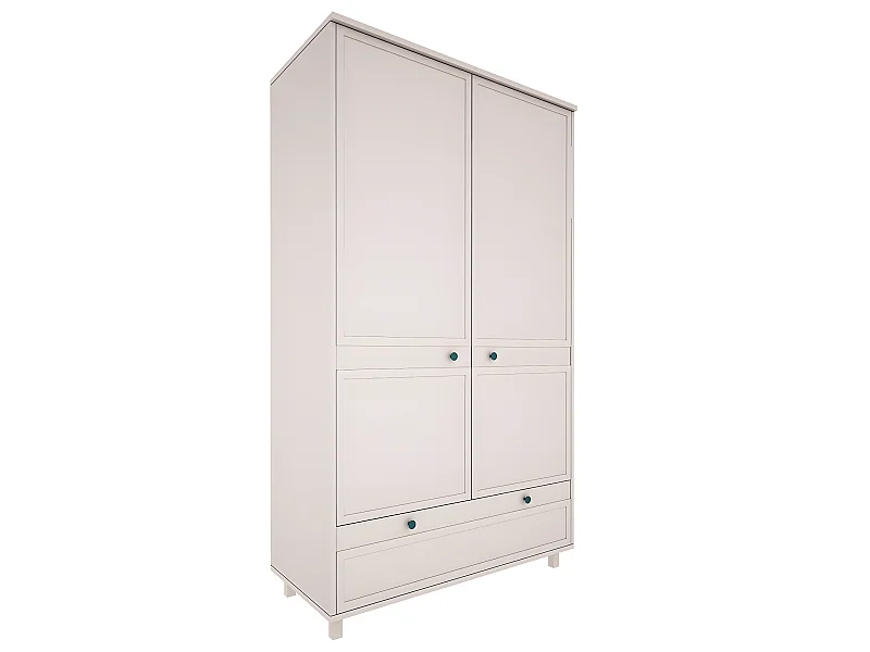 Armoire 2 portes 1 tiroir Gabriel - Cachemire