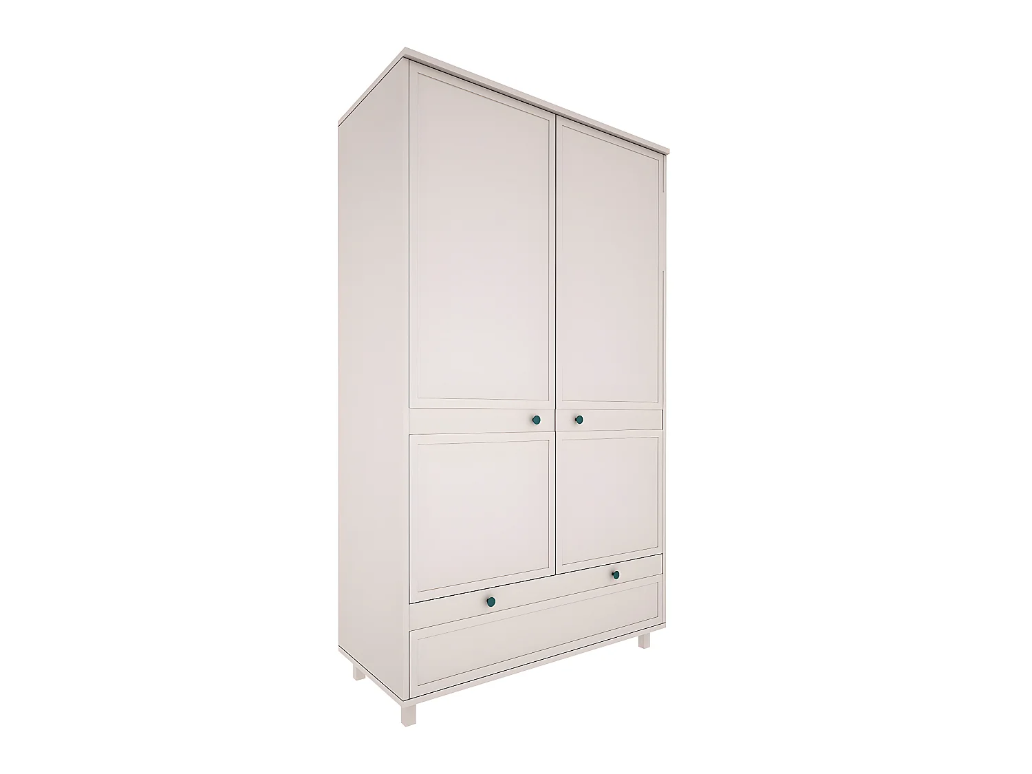 Armoire 2 portes 1 tiroir Gabriel - Beige
