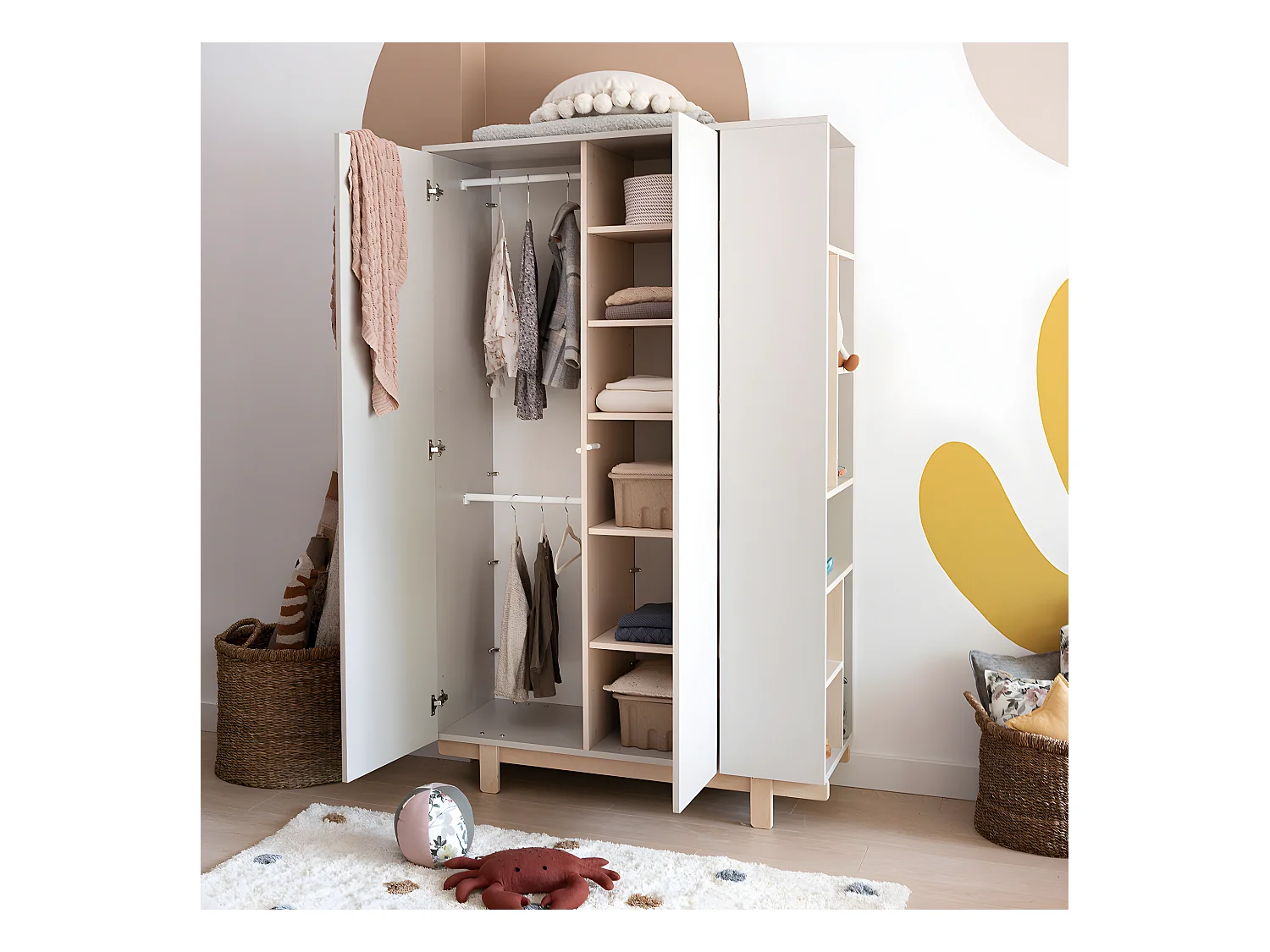 Armoire 2 portes Romy - Cachemire