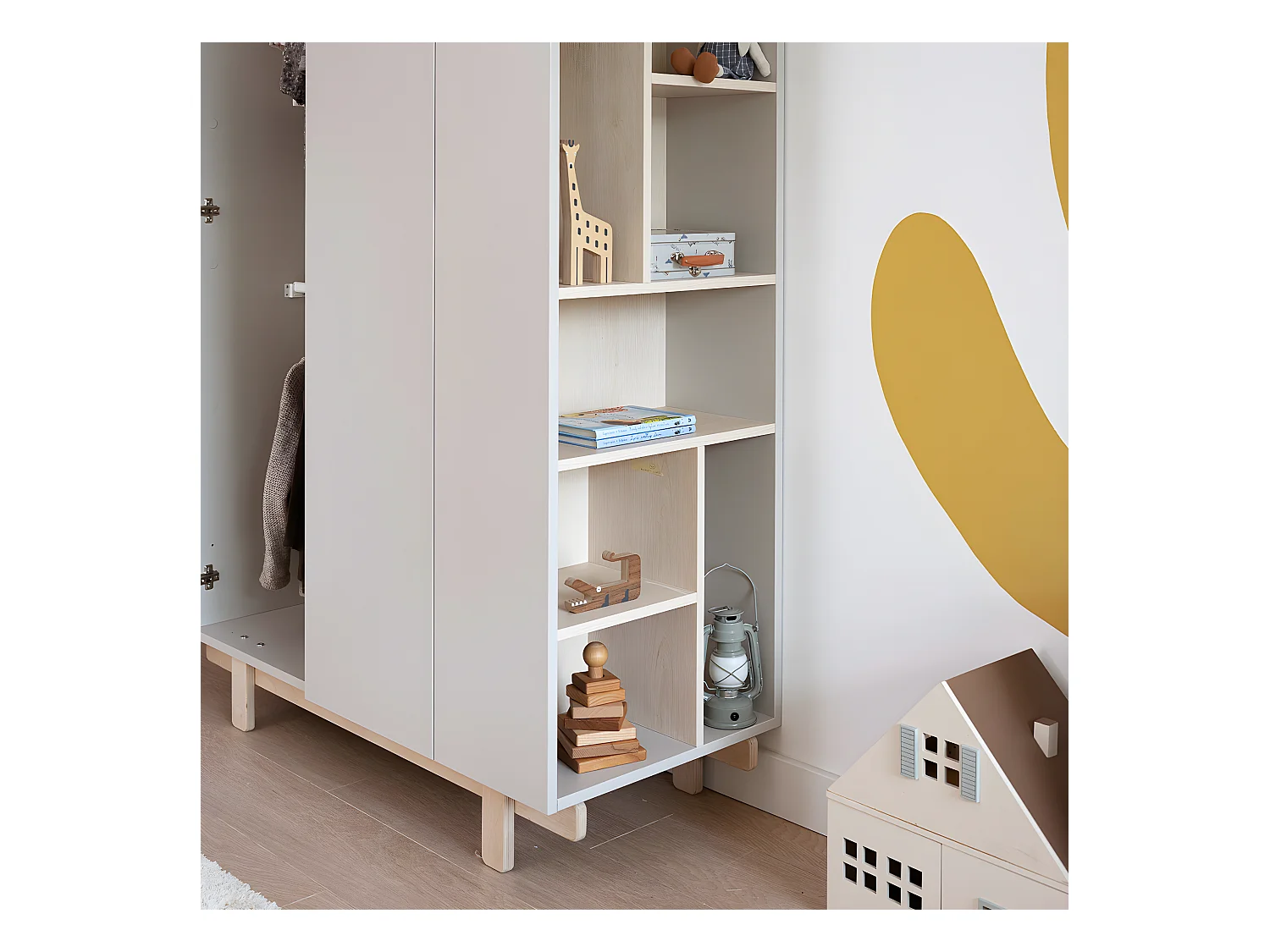 Armoire 2 portes Romy - Cachemire