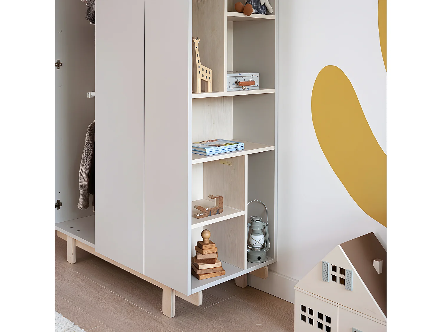 Armoire 2 portes Romy - Cachemire