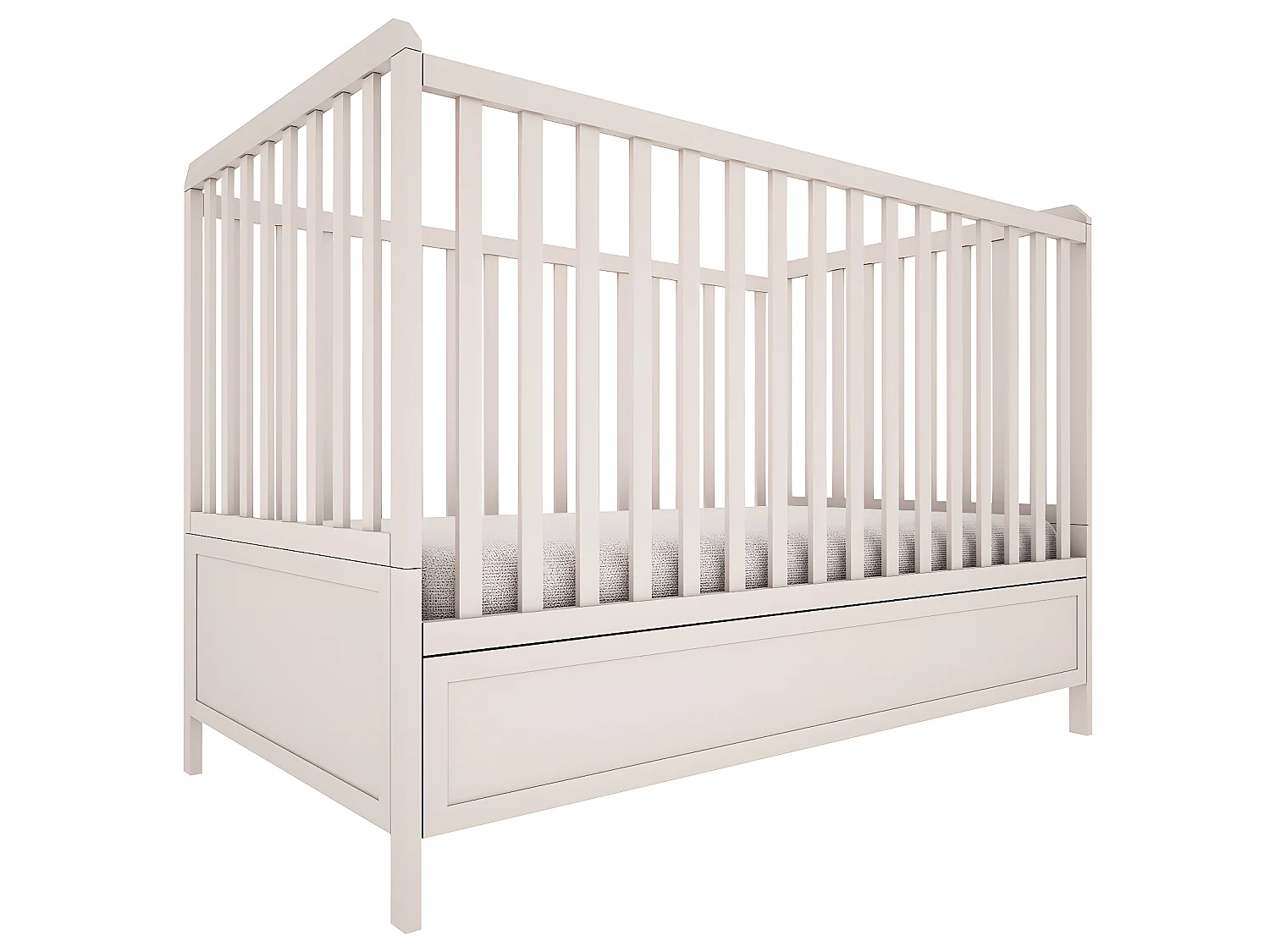 Lit évolutif 70x140 et armoire 2 portes Gabriel - Cachemire