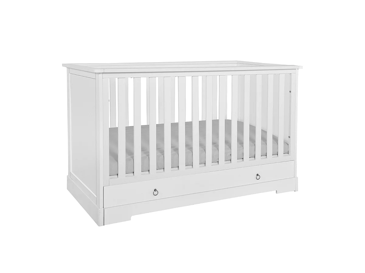 Lit évolutif 70x140 tiroir inclus Elio Blanc