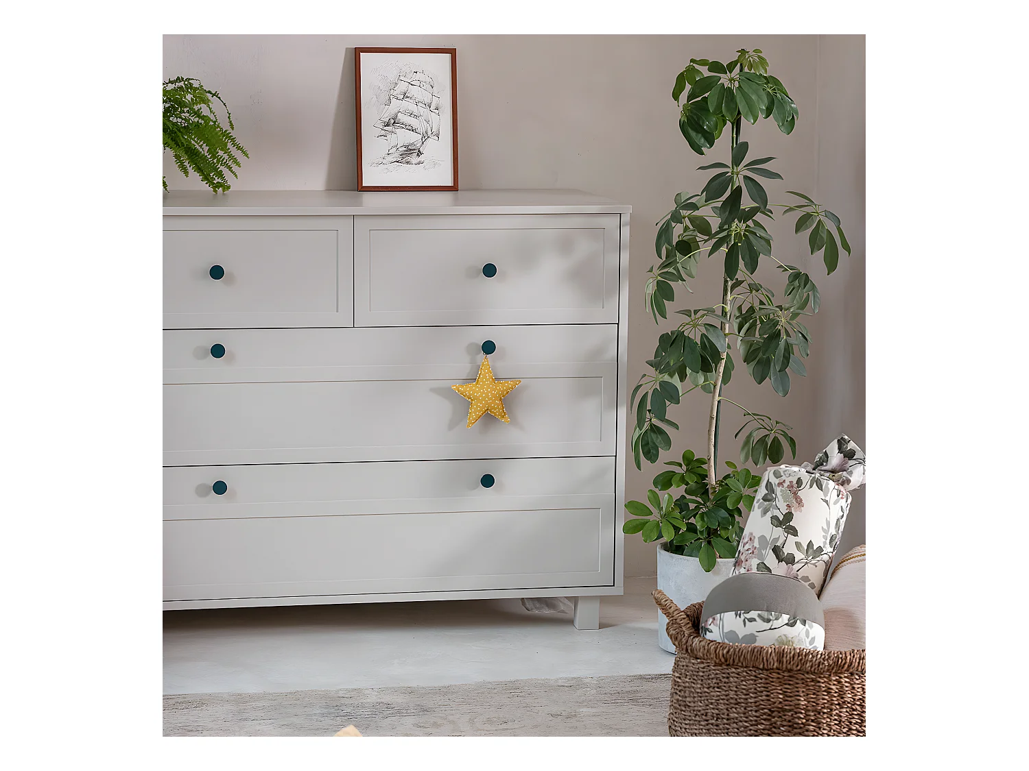 Commode 4 tiroirs Gabriel - Cachemire