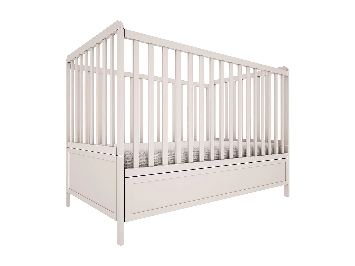 Lit évolutif 70x140 et commode 4 tiroirs Gabriel - Cachemire