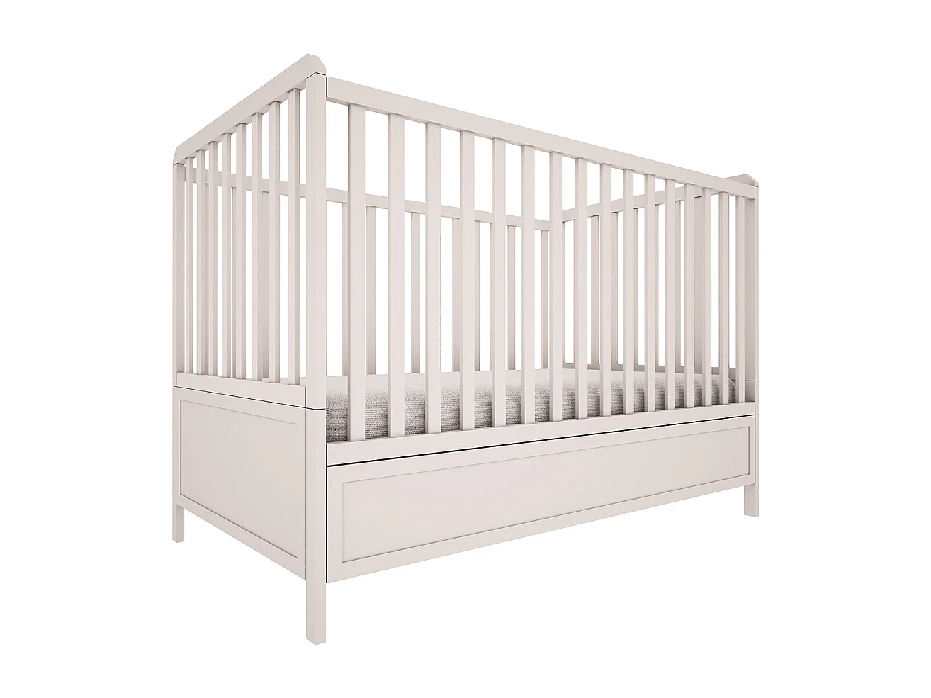 Lit évolutif 70x140 et commode 4 tiroirs Gabriel - Cachemire