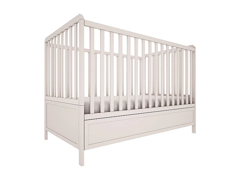 Lit évolutif 70x140 et commode 4 tiroirs Gabriel - Cachemire