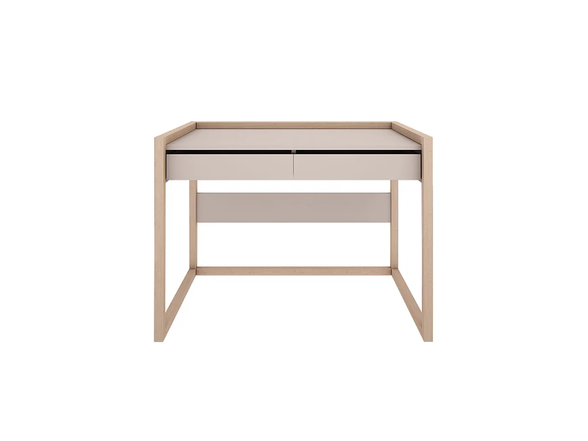 Wood Luck Romy skrivebord med 2 skuffer - Cashmere