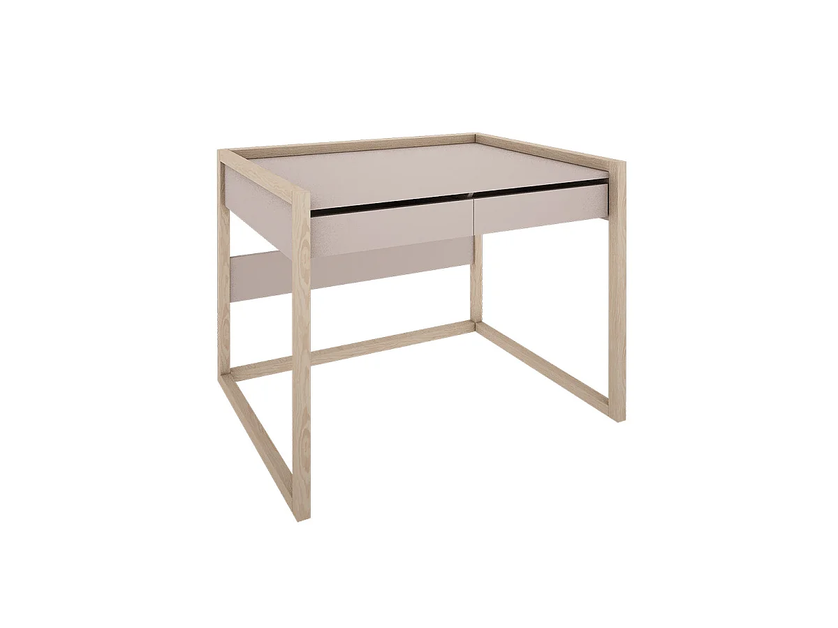 Wood Luck Romy skrivebord med 2 skuffer - Cashmere