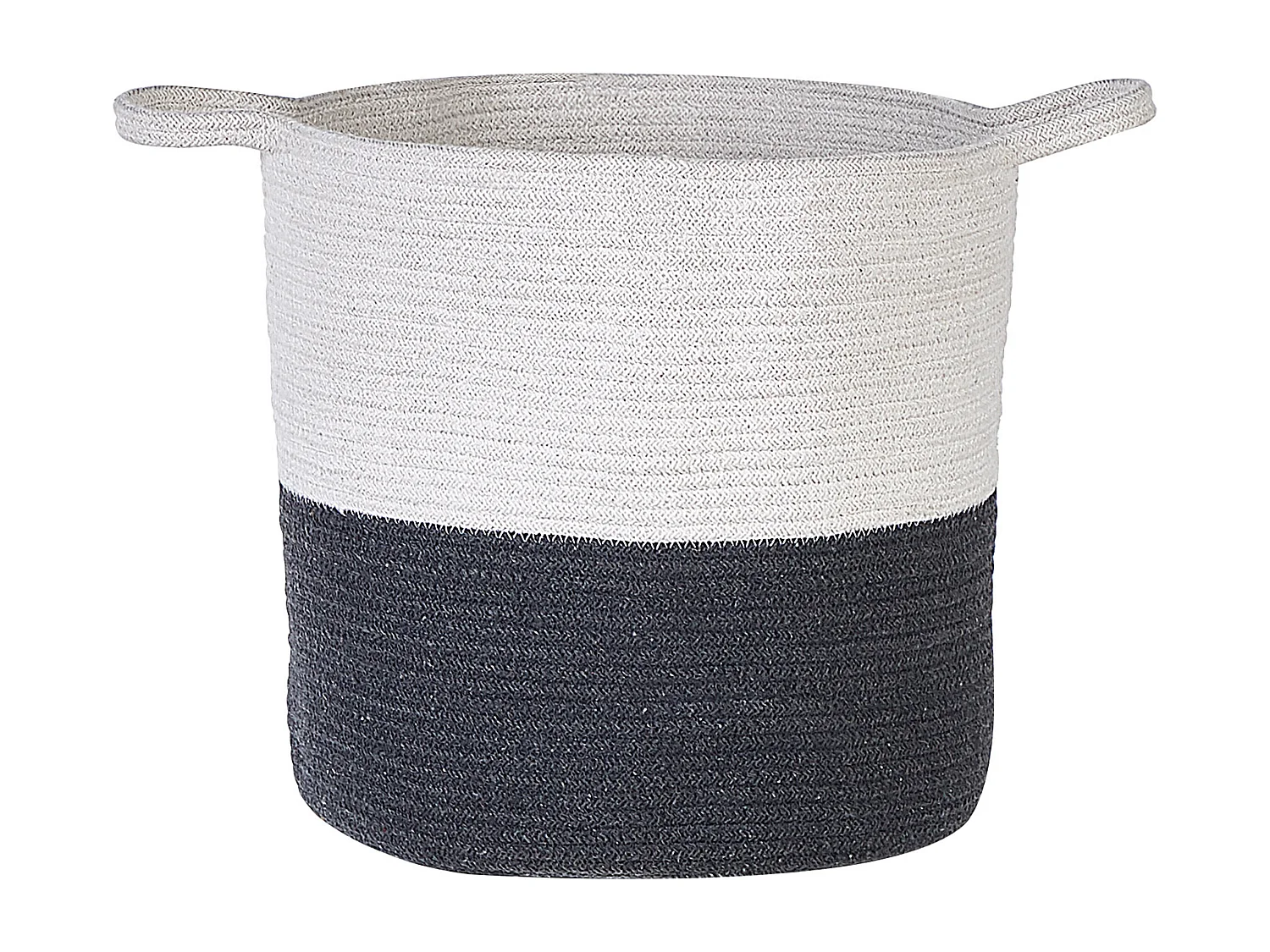 Lot de 2 paniers PAZHA Coton Noir