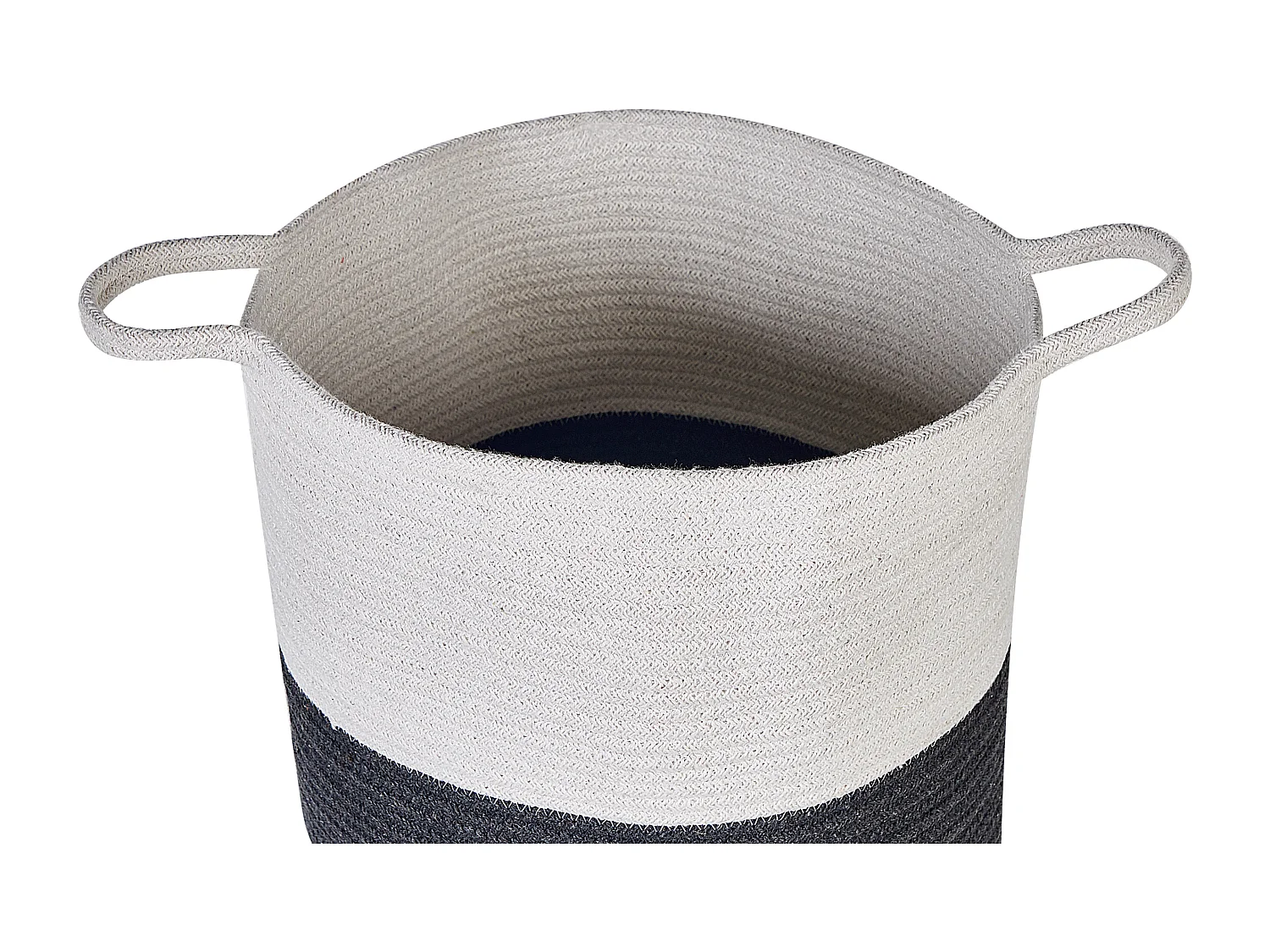 Lot de 2 paniers PAZHA Coton Noir