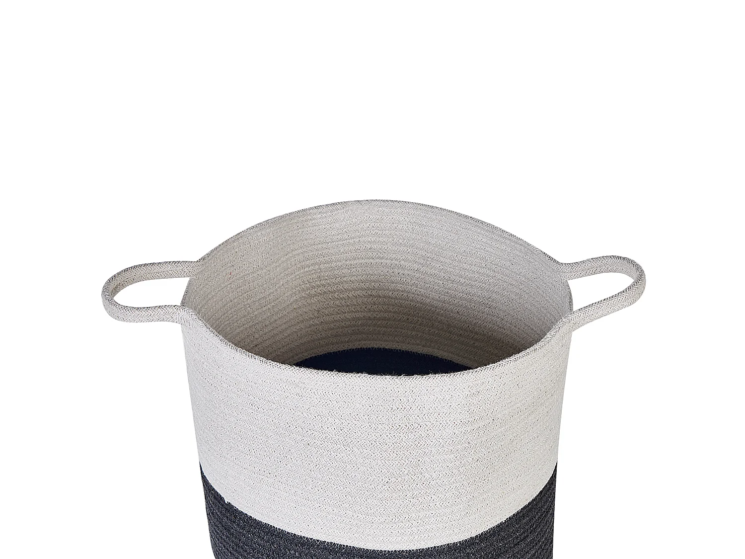 Lot de 2 paniers PAZHA Coton Noir