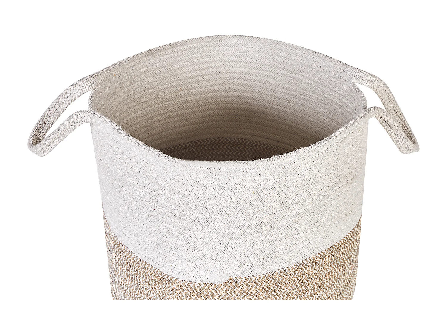 Zestaw 2 koszy PAZHA Bawełna Beżowy
