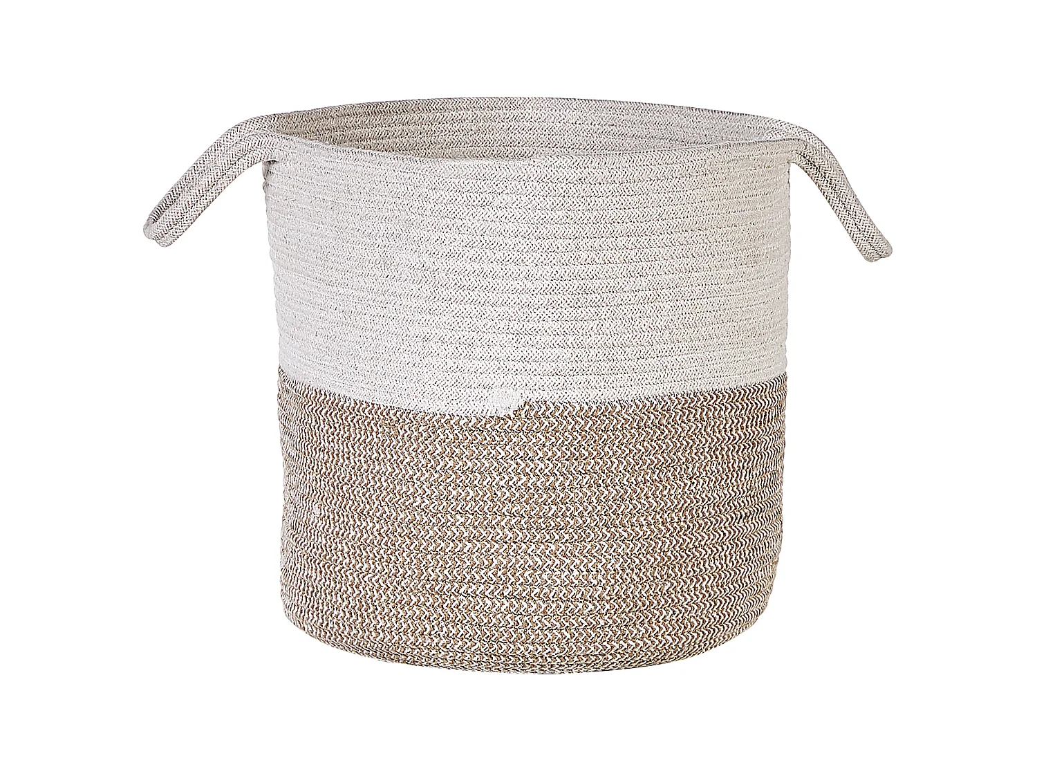 Set of 2 Baskets PAZHA Cotton Beige