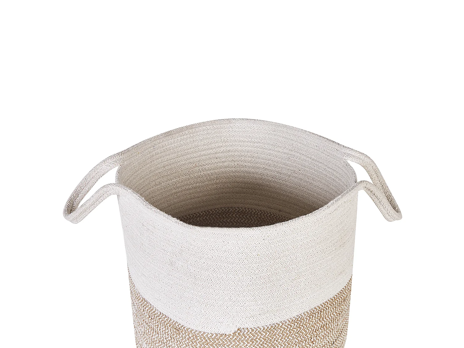 Set of 2 Baskets PAZHA Cotton Beige