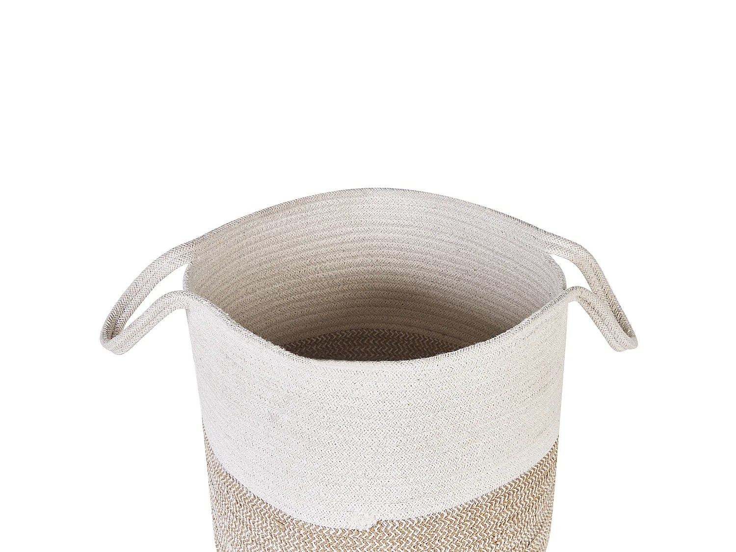 Lot de 2 paniers PAZHA Coton Beige