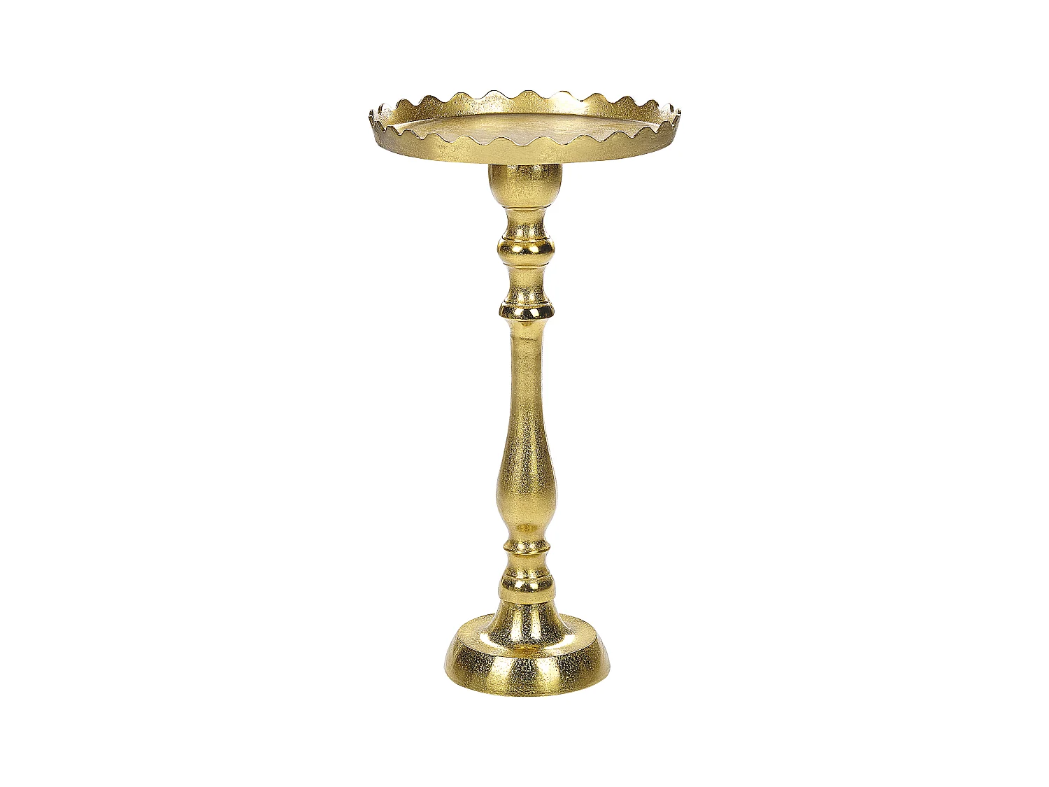 Beistelltisch Metall gold Anik-Optik mit Säulenfuß rund ø 35 cm Glamourös Timaru