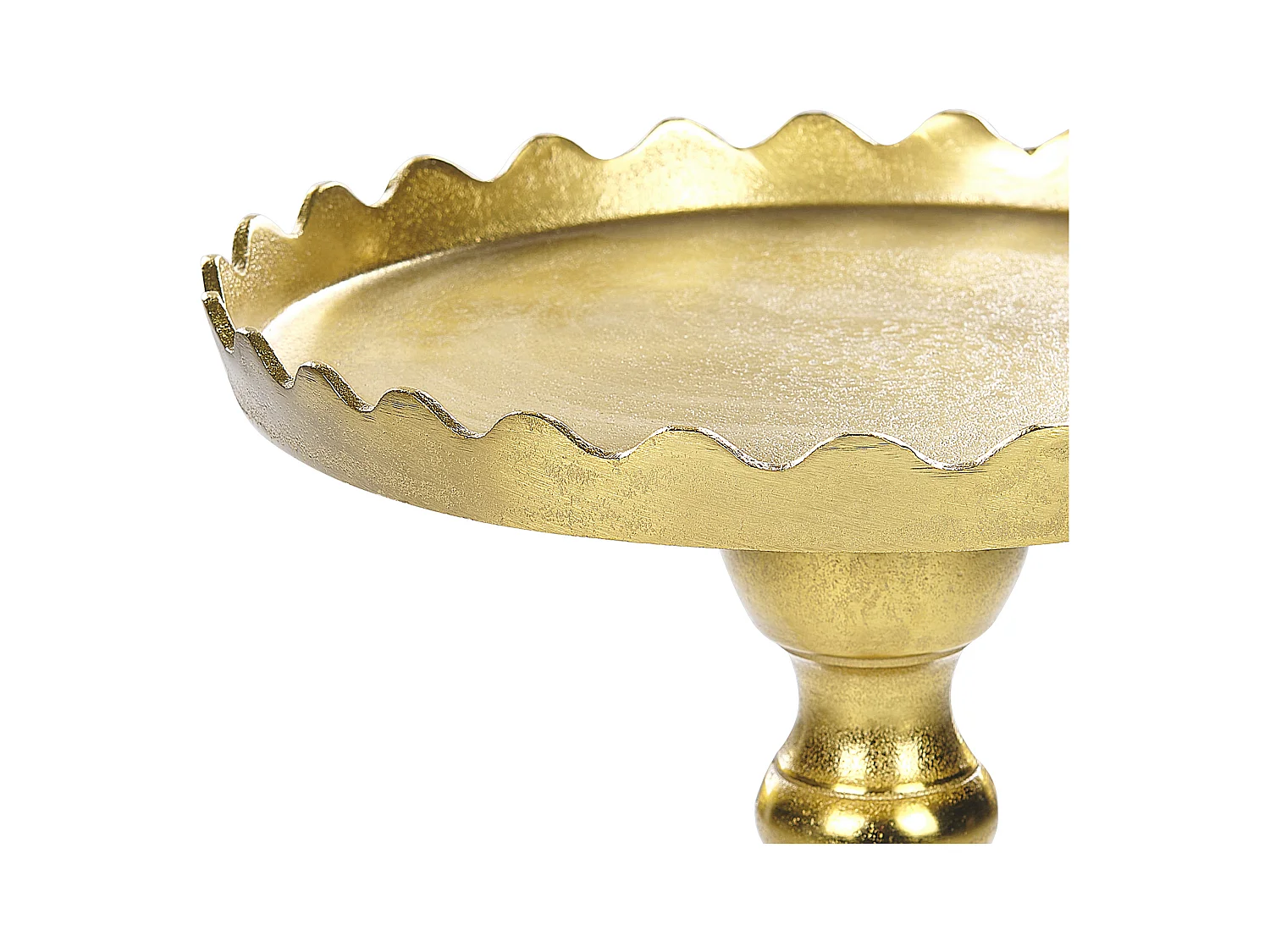 Beistelltisch Metall gold Anik-Optik mit Säulenfuß rund ø 35 cm Glamourös Timaru