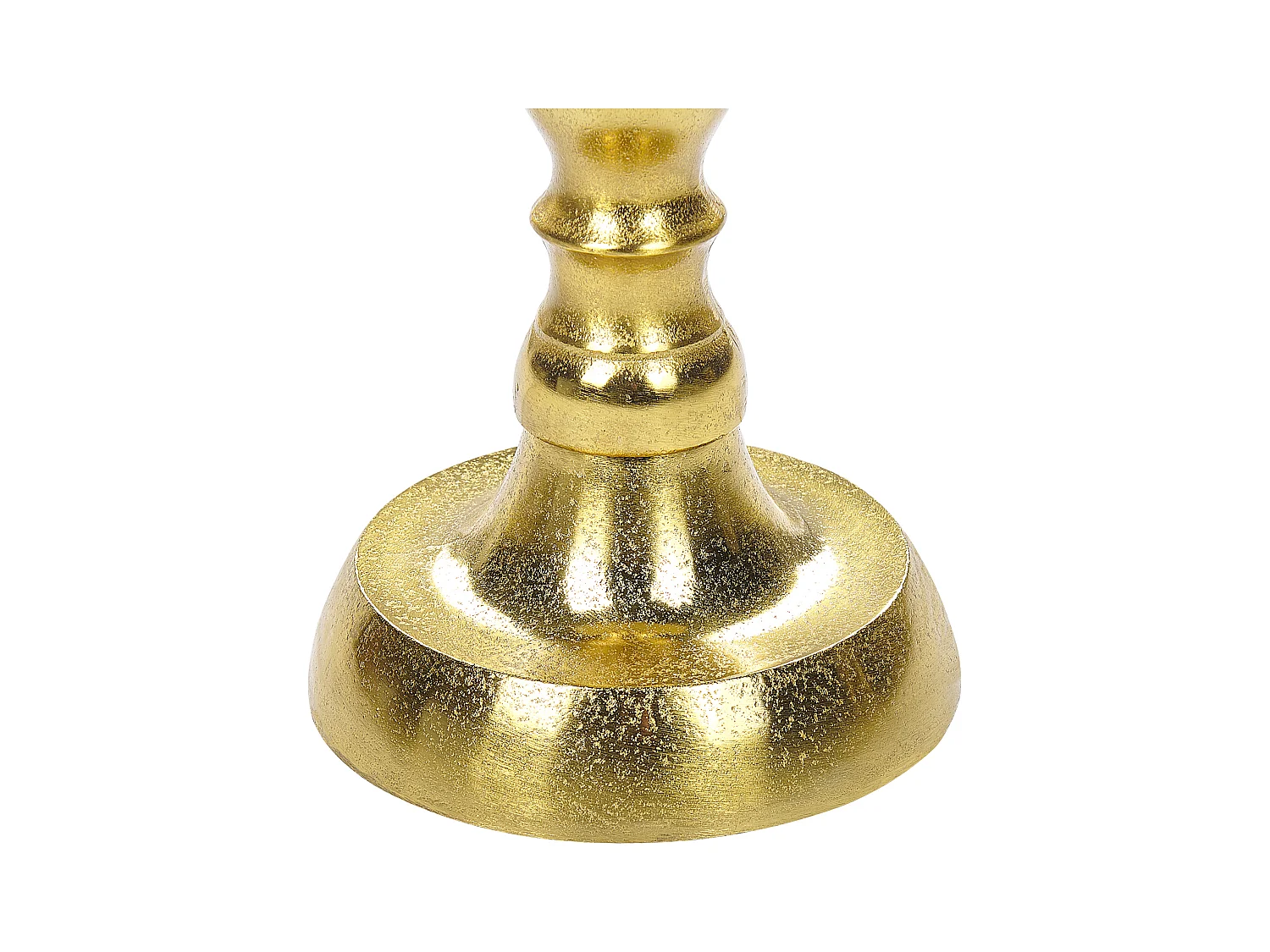 Beistelltisch Metall gold Anik-Optik mit Säulenfuß rund ø 35 cm Glamourös Timaru