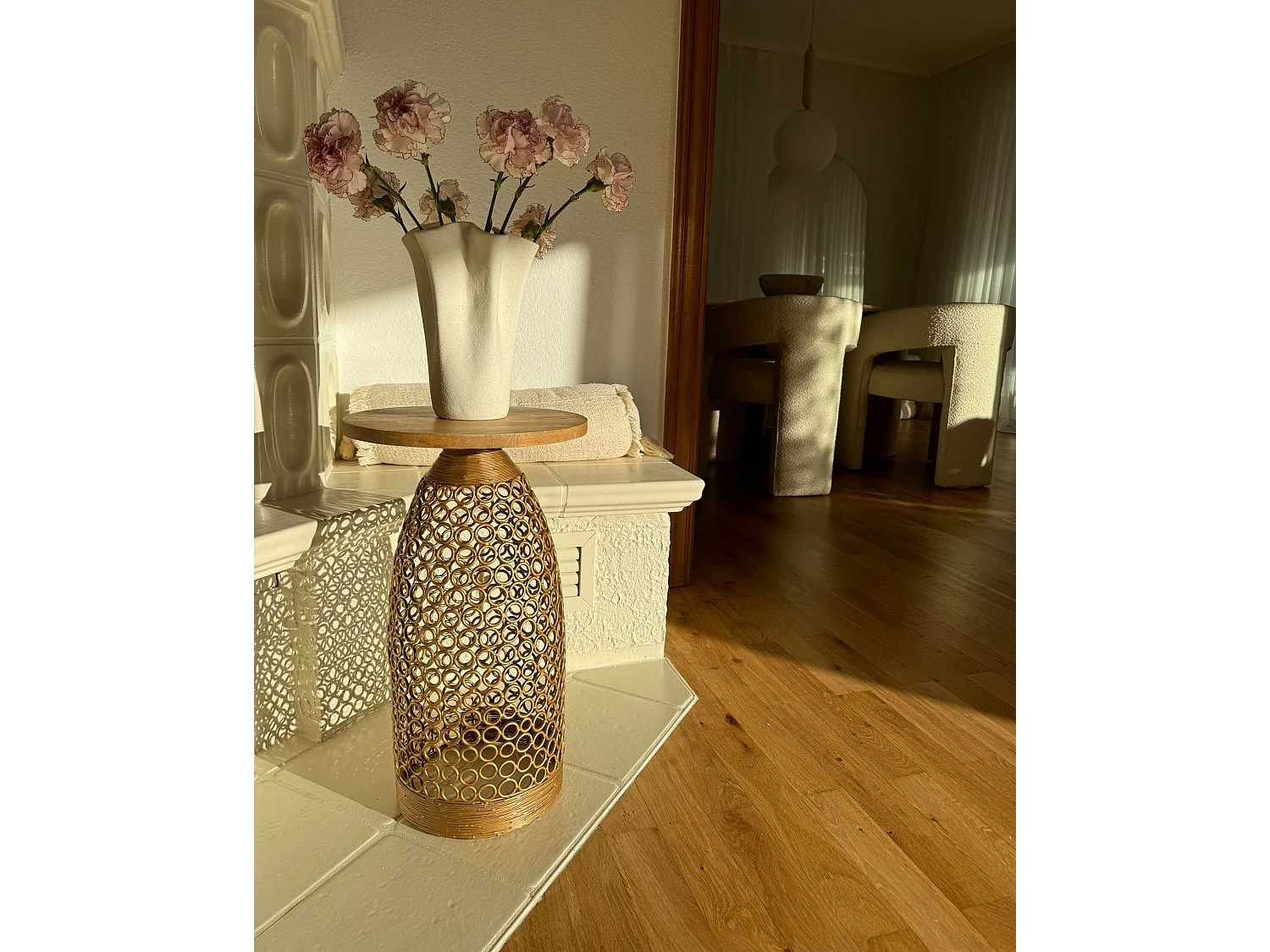 Beistelltisch WAIHI Mango Holz Braun