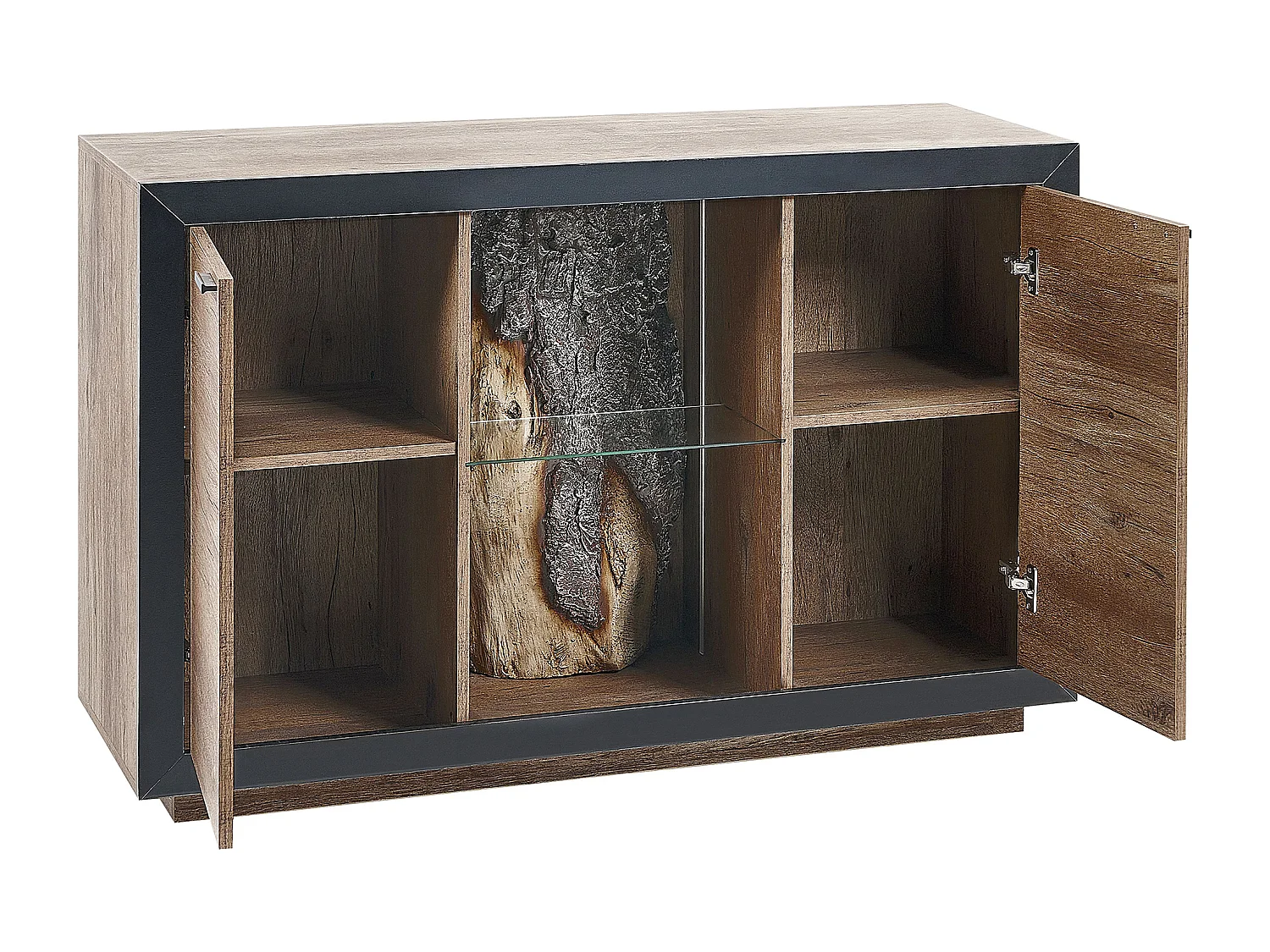 Kast MARANA Bruin/zwart