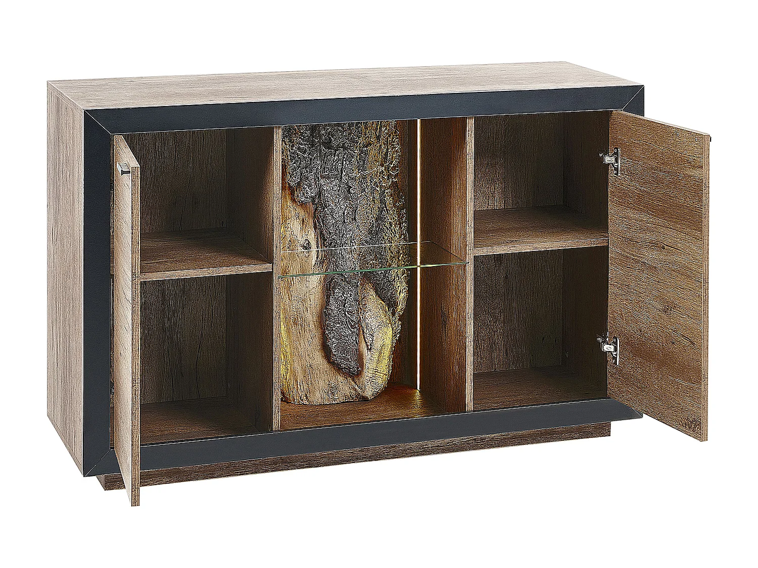 Armoire MARANA Marron/noir